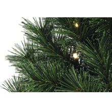 Gros plan d''un sapin de Noël artificiel avec éclairage