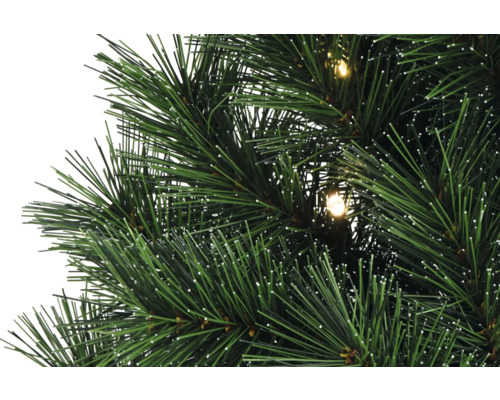 Gros plan d''un sapin de Noël artificiel avec éclairage