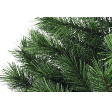 Gros plan d''un arbre de Noël artificiel avec des aiguilles vertes