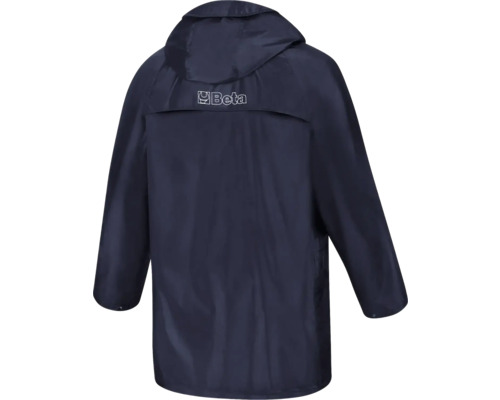 Manteau de pluie avec capuche et logo Beta au dos