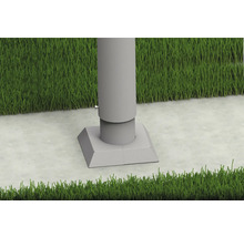 Pied de fixation pour poteau sur pelouse