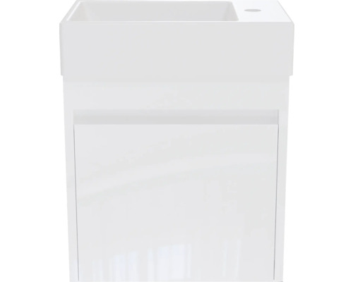 Weisser Waschtischunterschrank mit Schublade