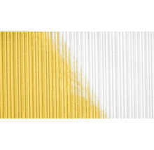 Gelb und Weiss gestreifte Tapete mit Textur