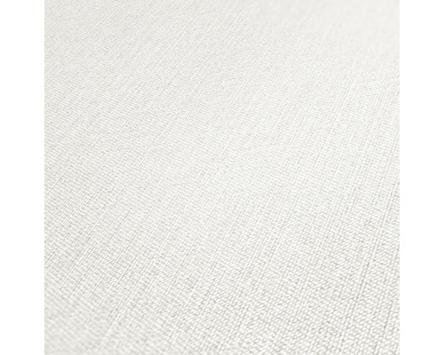 Gros plan d''un papier peint intissé blanc avec une structure textile discrète