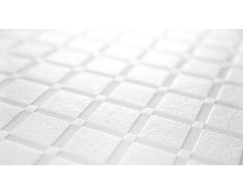 Nahaufnahme einer strukturierten, quadratisch gemusterten Oberfläche