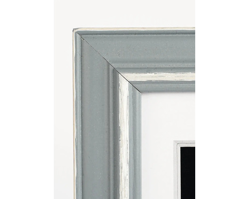 Vue détaillée d''un cadre photo gris