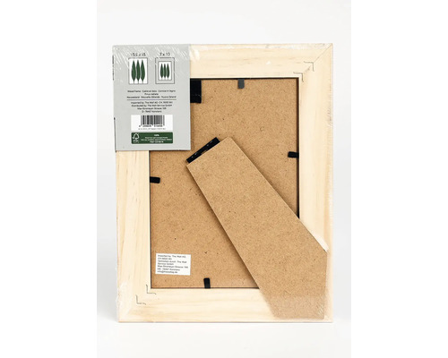 Cadre photo en bois avec support au dos