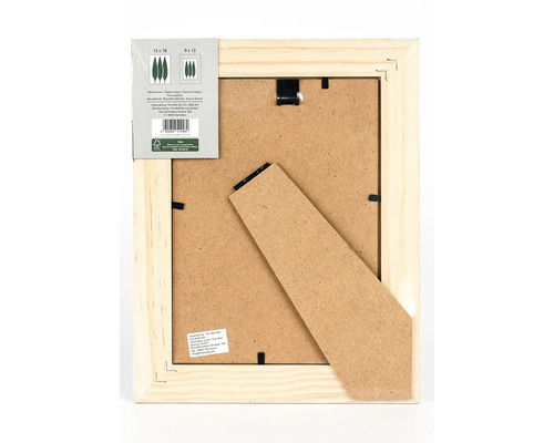 Cadre photo en bois avec support au dos