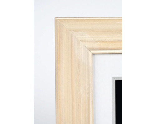 Vue détaillée d''un cadre photo en bois