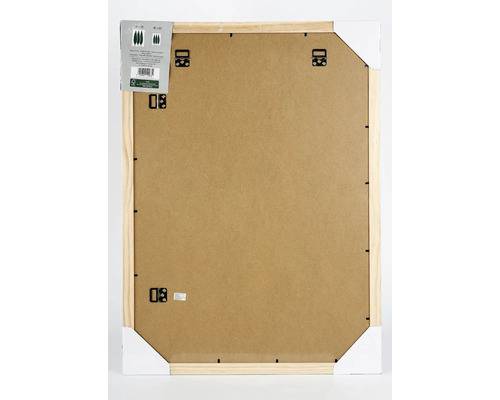 Verso d''un cadre photo en bois avec fixations