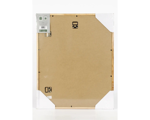 Dos d''un cadre photo en bois avec crochets de suspension