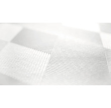 Gros plan d''un tissu textile blanc avec un motif en damier