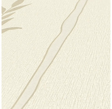 Papier peint avec motif végétal et rayures
