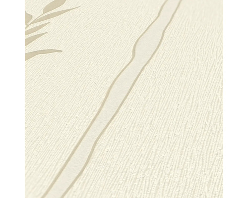 Tapete mit Pflanzenmuster und Streifen