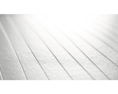 Nahaufnahme von weißen Paneelen mit Nut- und Federverbindung