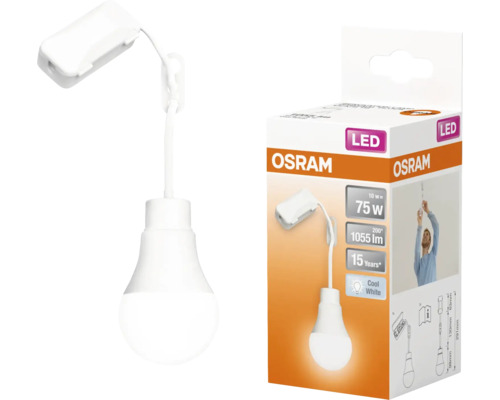 Lampe LED Osram avec cordon de traction et emballage