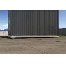 Metall Gerätehaus auf Betonboden