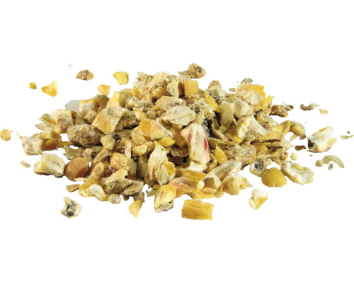 Tas d''aliments pour animaux avec céréales