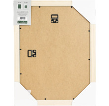 Rückseite eines Holzbilderrahmen der Größe 30 x 40 Zentimeter
