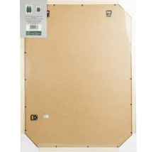 Rückseite eines Holzbilderrahmens mit Aufhängern