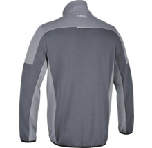 Veste en polaire grise avec fermeture éclair intégrale