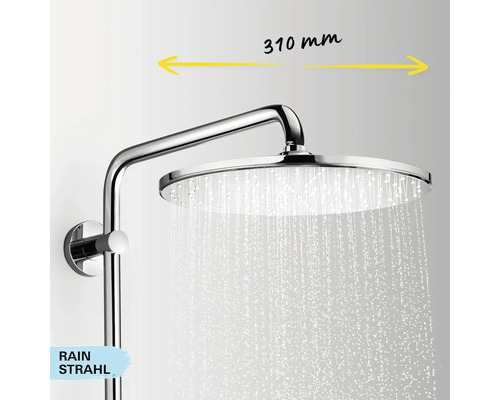 Pomme de douche de 310 millimètres de diamètre avec jet pluie