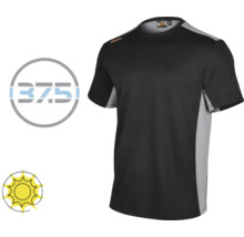 T-shirt de travail noir avec technologie 37.5 et protection solaire