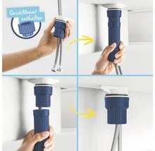 Montage eines Siphons mit Schnellmontage-System in vier Schritten