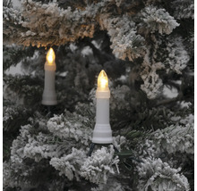 Arbre de Noël avec guirlande lumineuse bougies