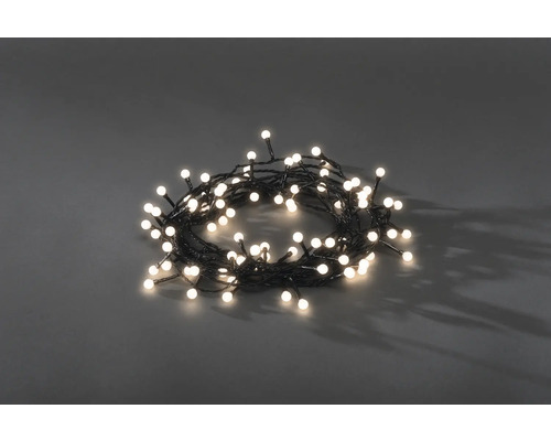 Guirlande lumineuse avec lampes rondes et brillantes