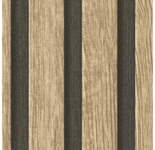 Papier peint avec motif bois et rayures