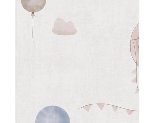 Papier peint avec motif ballons et nuages