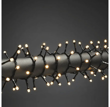 Guirlande lumineuse à LED blanc chaud enroulée.