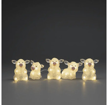 Lichterkette mit fünf Schweinefiguren