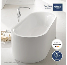 Freistehende Badewanne mit Armatur und ''Made in Germany'' Siegel, fünf Jahre Garantie