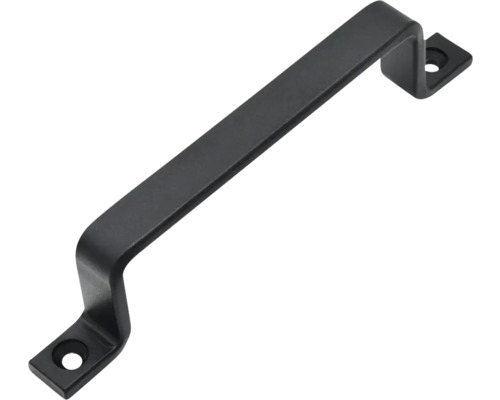 Poignée étrier noire pour portes et meubles