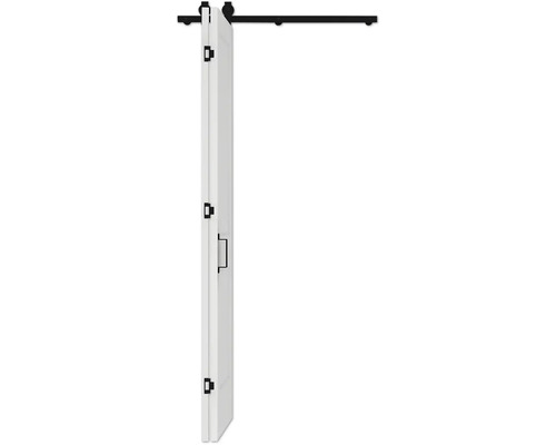 Porte coulissante avec ferrures pour l'intérieur