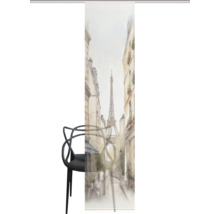 Rollo mit Paris-Motiv und schwarzem Stuhl