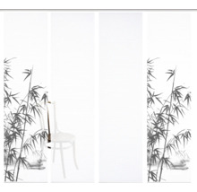 Schiebevorhang mit Bambusmuster und Stuhl