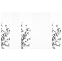 Schiebegardine mit Bambusmotiven für Fensterdekoration