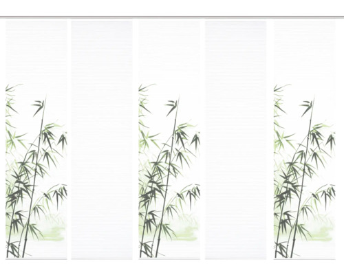 Schiebegardine mit Bambusmotiv