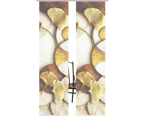 Schiebetür mit Ginkgo-Blatt-Design