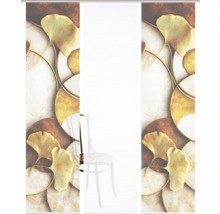 Schiebetür mit abstraktem Ginkgo-Blatt-Muster