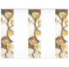 Schiebegardine mit Blätter- und Kreisdesign für Fensterdekoration