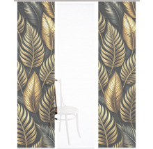 Schiebegardine mit Blattmuster