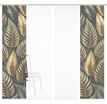 Schiebetür mit Blattmuster für den Innenbereich