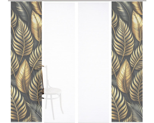 Schiebetür mit Blattmuster für den Innenbereich