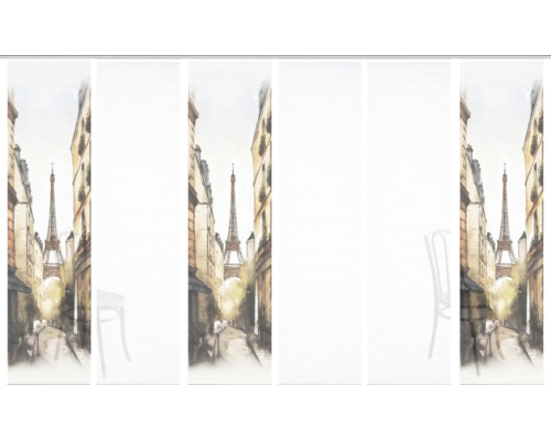 Dekorative Tür mit Paris-Motiv und Eiffelturm