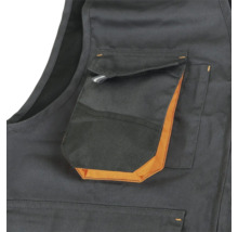 Détail d'un gilet de travail avec poche