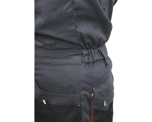 Vue détaillée d'un pantalon de travail avec poches et élastique